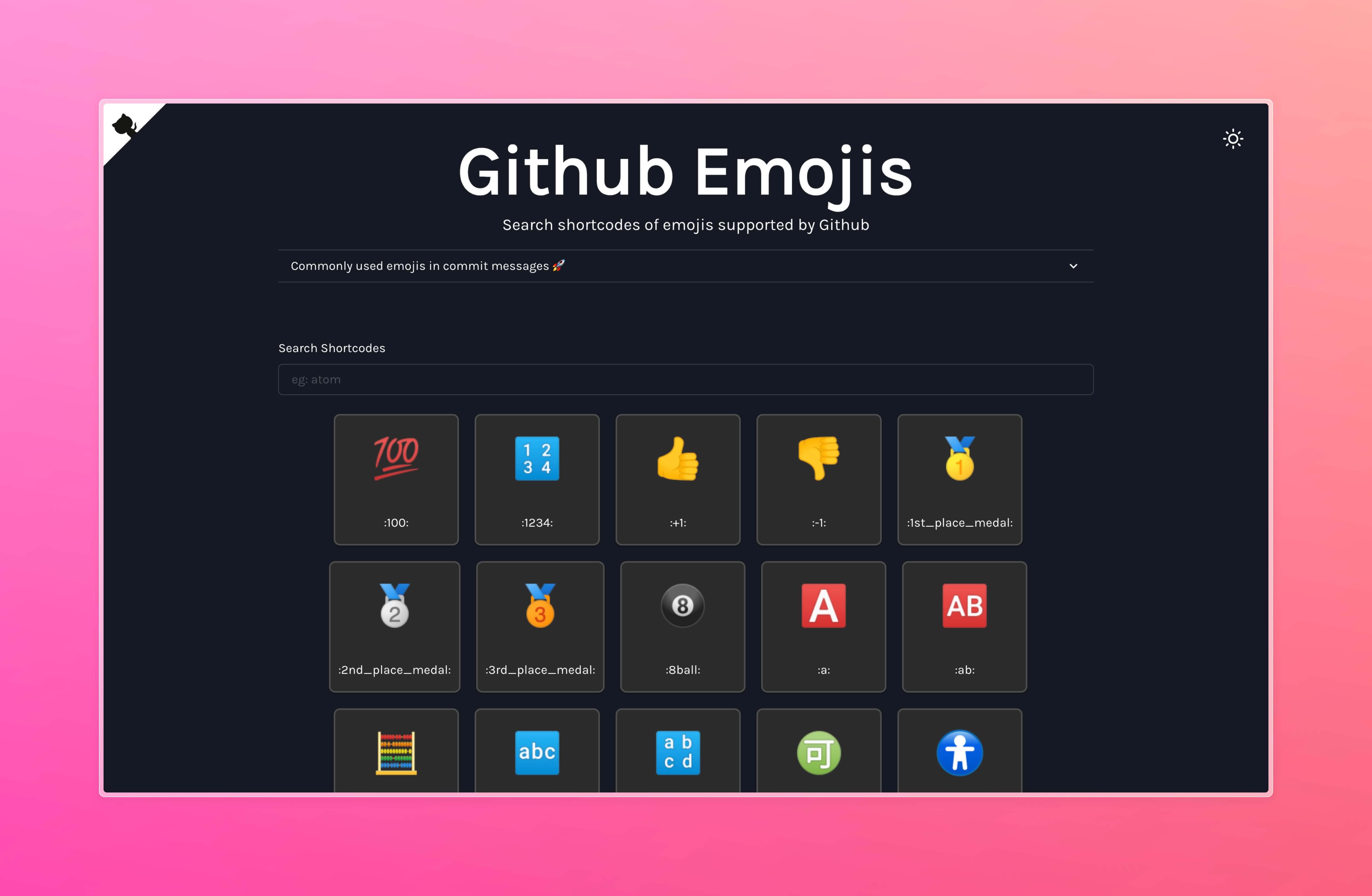 Github Emojis thumbnail